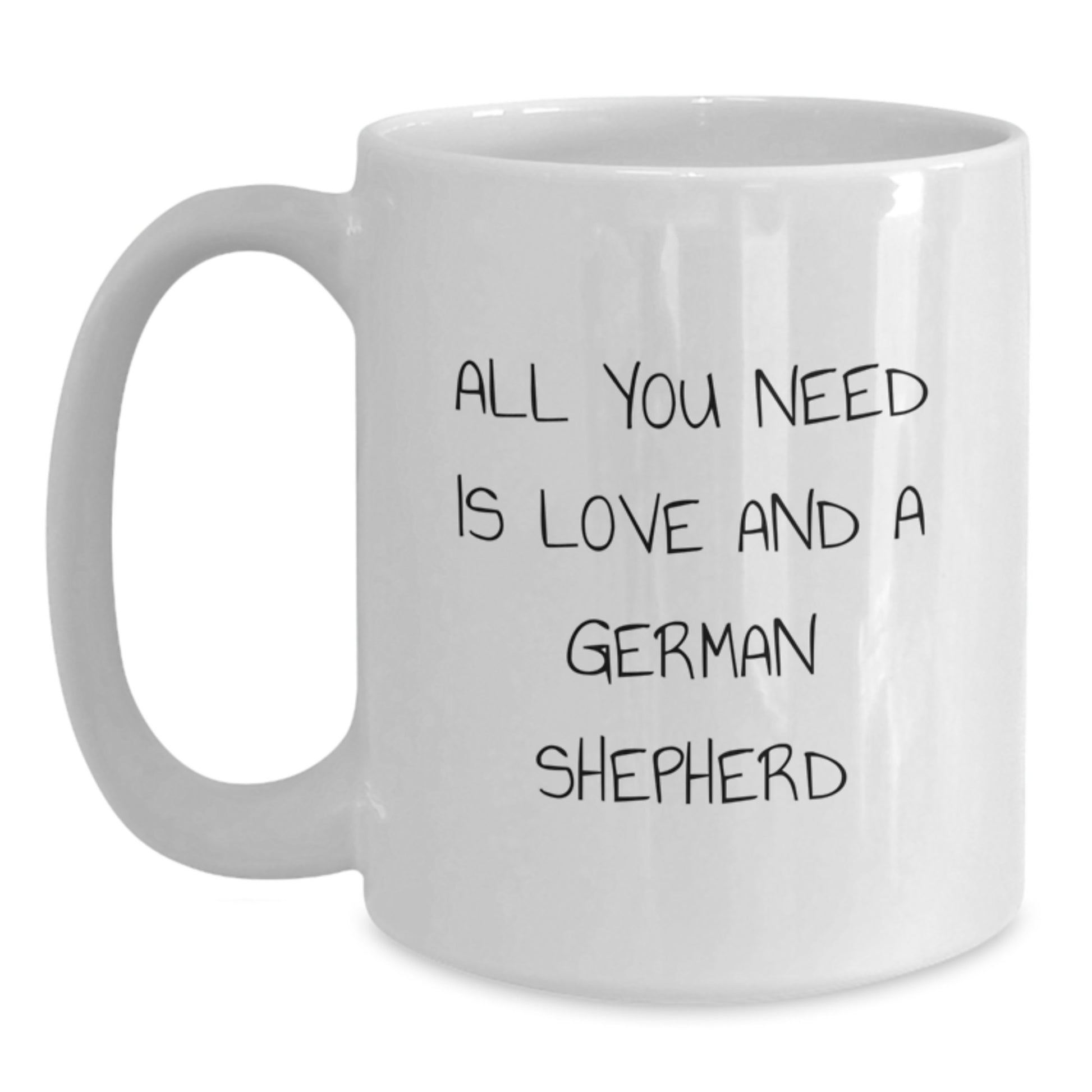 Gifts from Family and Friends - Inspirational German Shepherd Dog White Coffee Mug for Graduation Unique Gifts - Main