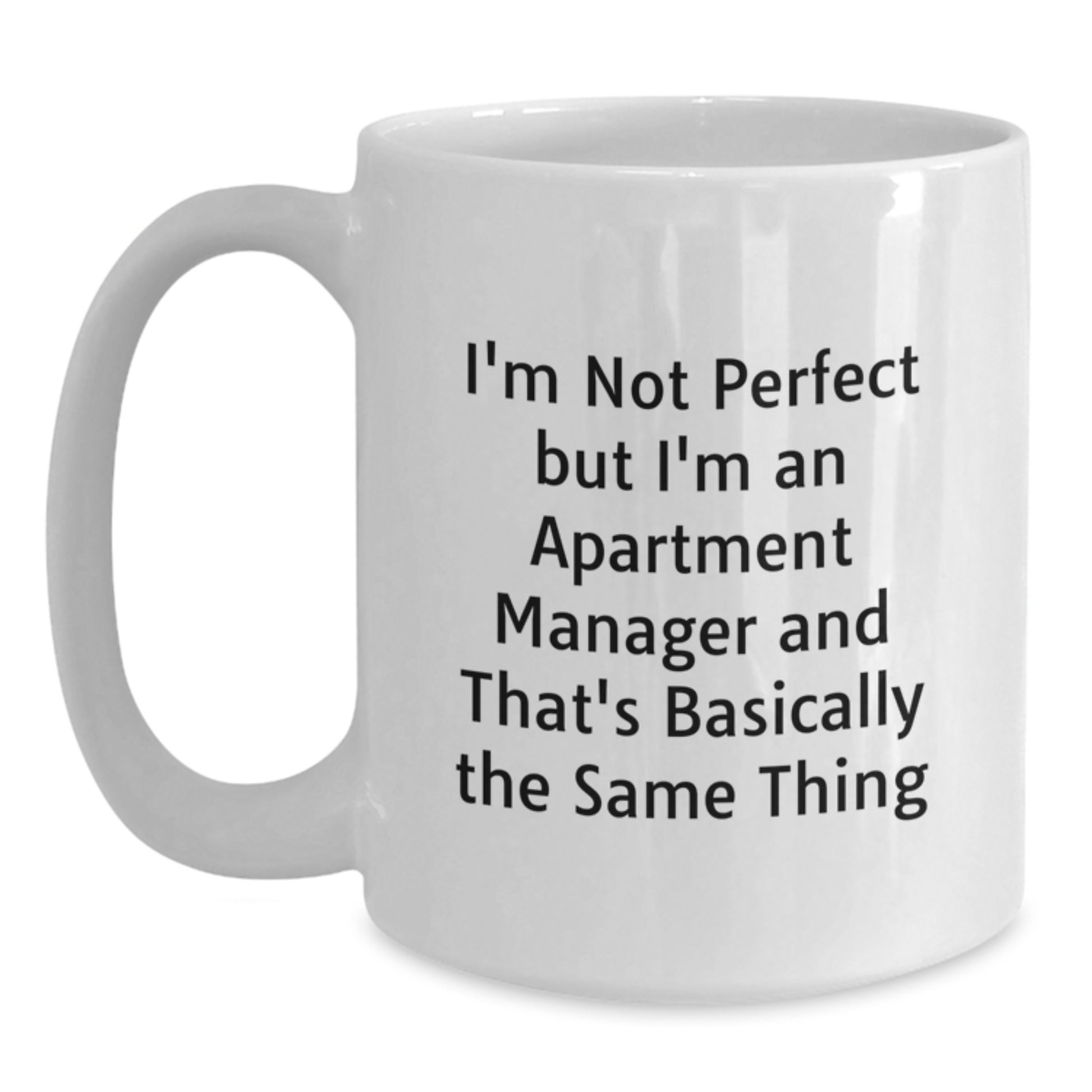 Birthday Gift Apartment Manager White Coffee Mug for Her Present - Main
