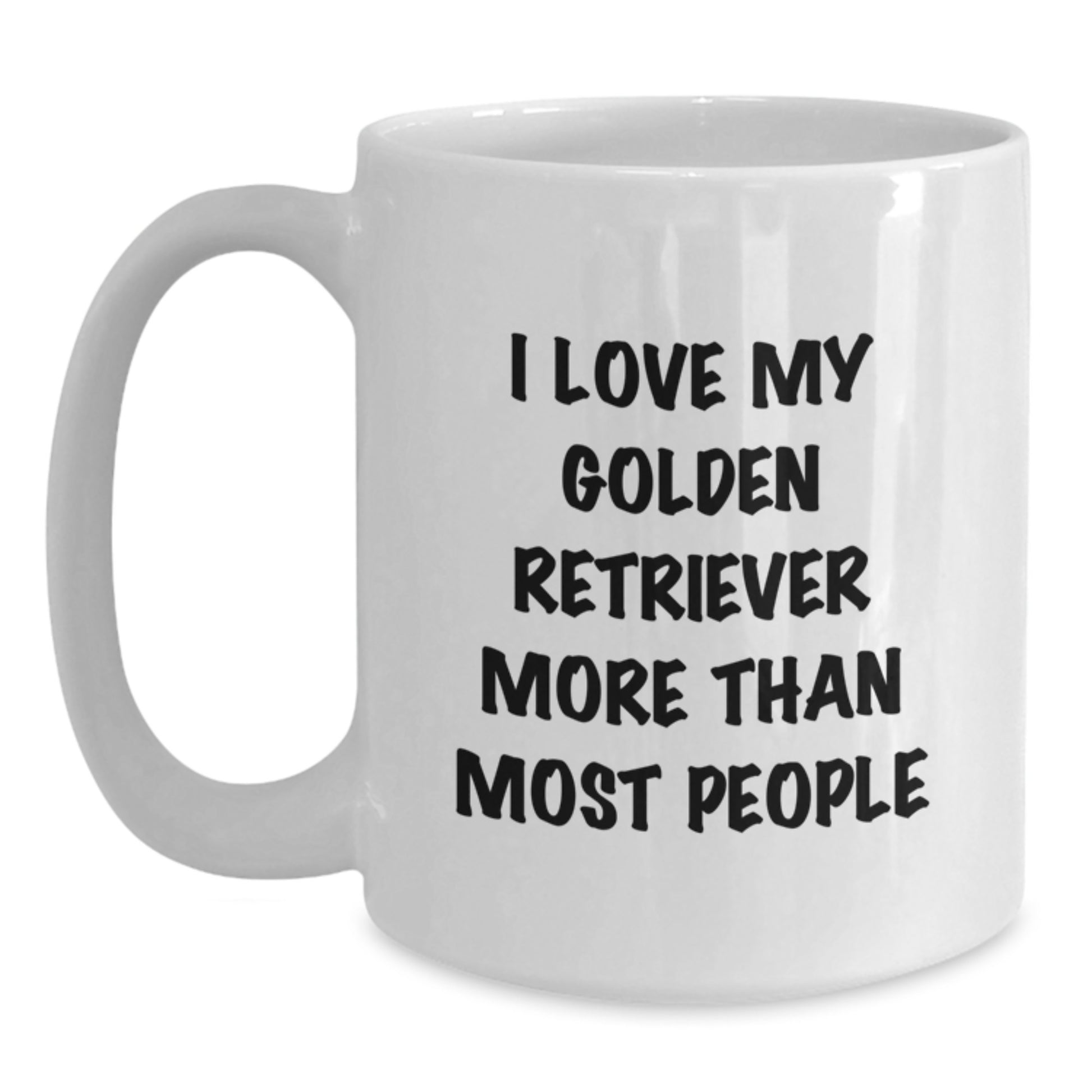 Funny Golden Retriever Dog Lover Gifts from Men to Friends - White Coffee Mug for Birthday Unique Presents - Main