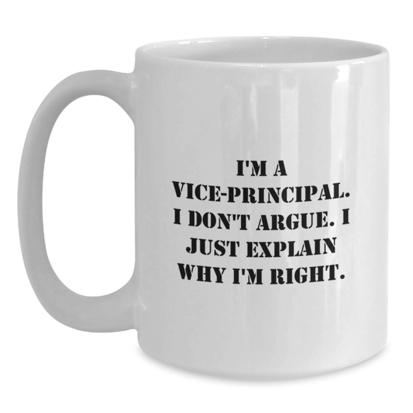 Funny Vice-principal Gifts from Friends for Vice-principal - White Coffee Mug, Graduation Unique Gifts - Main
