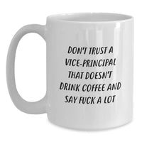 Load image into Gallery viewer, Vice-principal Gifts, Funny Quote White Coffee Mug, Gifts from Friends, Gifts for Vice-principal Birthday Unique Mugs - Main
