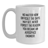 Load image into Gallery viewer, Aerospace Engineer Inspirational Gifts for Men - White Coffee Mugs from Friends - Christmas Unique Presents - Main
