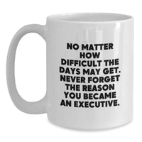 Load image into Gallery viewer, Funny Executive White Coffee Mug Gifts from Men to Executive Boss Christmas Unique - Main
