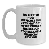 Load image into Gallery viewer, Financial Advisor Gifts Funny Quote White Coffee Mugs from Friends for Birthday Unique Gifts, Gifts from Men to Financial Advisor, Gifts for Financial Advisor - Main
