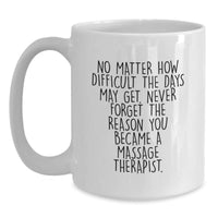 Load image into Gallery viewer, Funny Inspirational Gifts for Massage Therapist - White Coffee Mug for Christmas - Gifts from Friends to Family - Main
