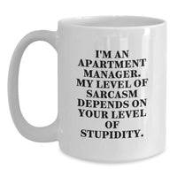 Load image into Gallery viewer, Funny Apartment Manager White Coffee Mugs, Gifts from Men, Women, Friends, Family to Apartment Managers, Christmas Unique Gifts - Main
