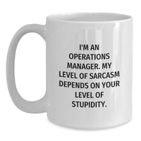 Load image into Gallery viewer, Funny Operations Manager Christmas White Coffee Mug Gifts from Friends - Gifts for Operations Manager, Men, and Women - Main
