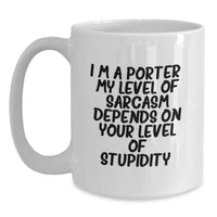 Load image into Gallery viewer, Funny Porter Gifts for Men White Coffee Mugs from Friends, I&#39;m A Porter Mug, Ideal Gift for Christmas Unique Presents - Main
