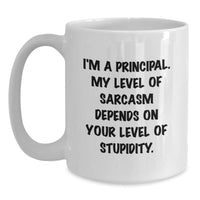 Load image into Gallery viewer, Funny Principal Gifts for Men - White Coffee Mug for Christmas Unique Gifts from Friends or Family - Main
