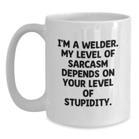 Load image into Gallery viewer, Funny Sarcasm Welder Gifts from Friends for Men White Coffee Mug - Main
