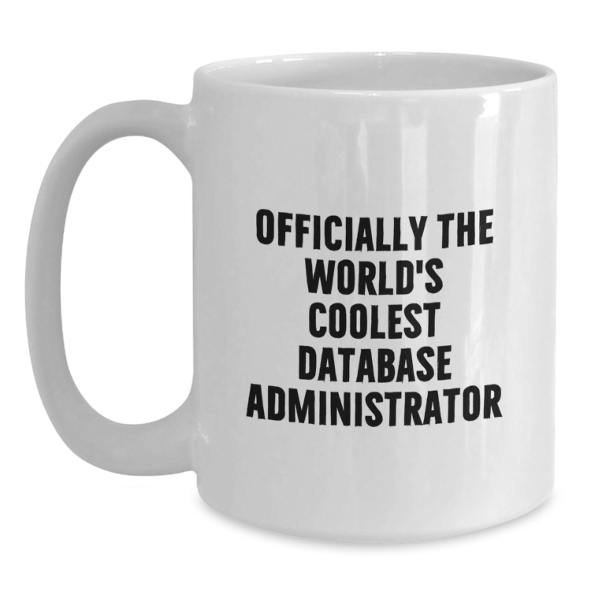 Funny Database Administrator Christmas Unique Gifts from Friends for Men Women White Coffee Mugs - Main