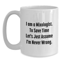 Load image into Gallery viewer, Funny Mixologist Gifts for Men, White Coffee Mugs, Christmas Unique Ideas from Friends, Inspirational Quote Mug - Main
