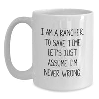 Load image into Gallery viewer, Funny Rancher Gifts from Family and Friends for Christmas Unique Mugs - Main
