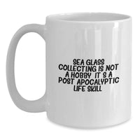 Load image into Gallery viewer, Funny Sea Glass Collecting Gifts from Friends - Valentine's Unique Sea Glass Collector Mug White, 11oz, 15oz - Main
