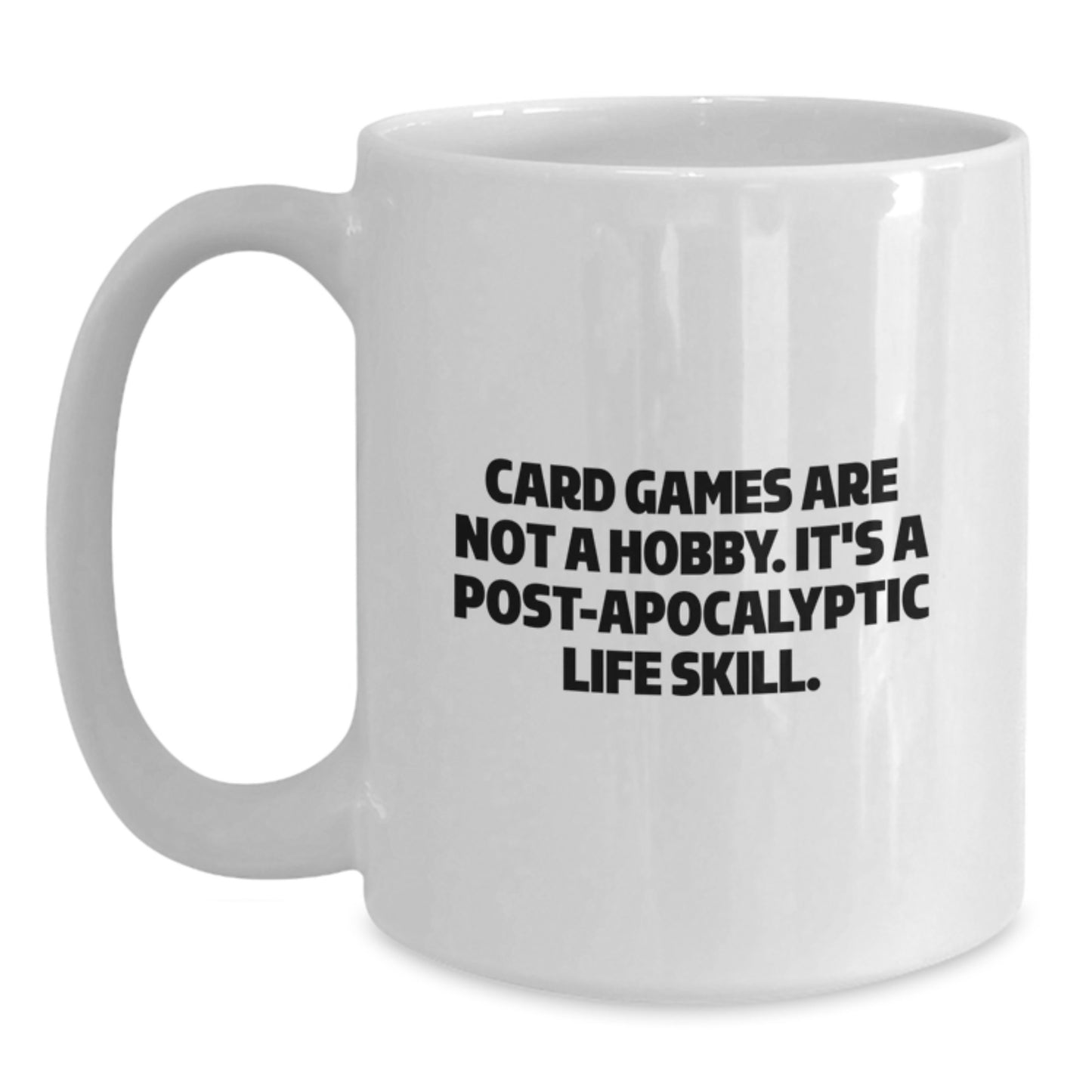 Funny Card Games Gifts for Card Game Lovers from Friends and Family - White Coffee Mug - Main