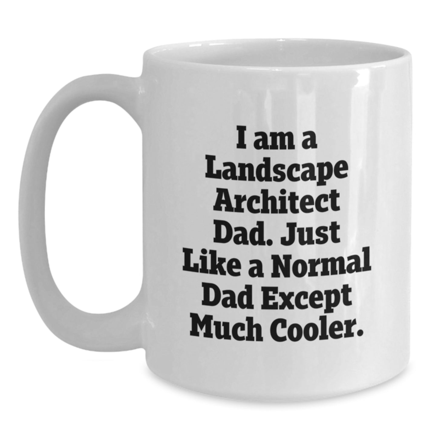 Funny Landscape Architect Gifts from Dad - White Coffee Mug for Landscape Architect Friends and Family - Birthday Unique Gifts for Dad - Landscape Architect Mug - Main