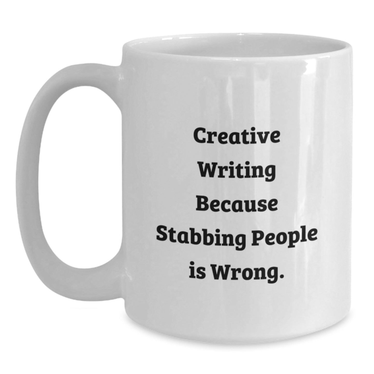 Funny Creative Writing White Coffee Mug Gift for Writers Birthday from Friends - Main