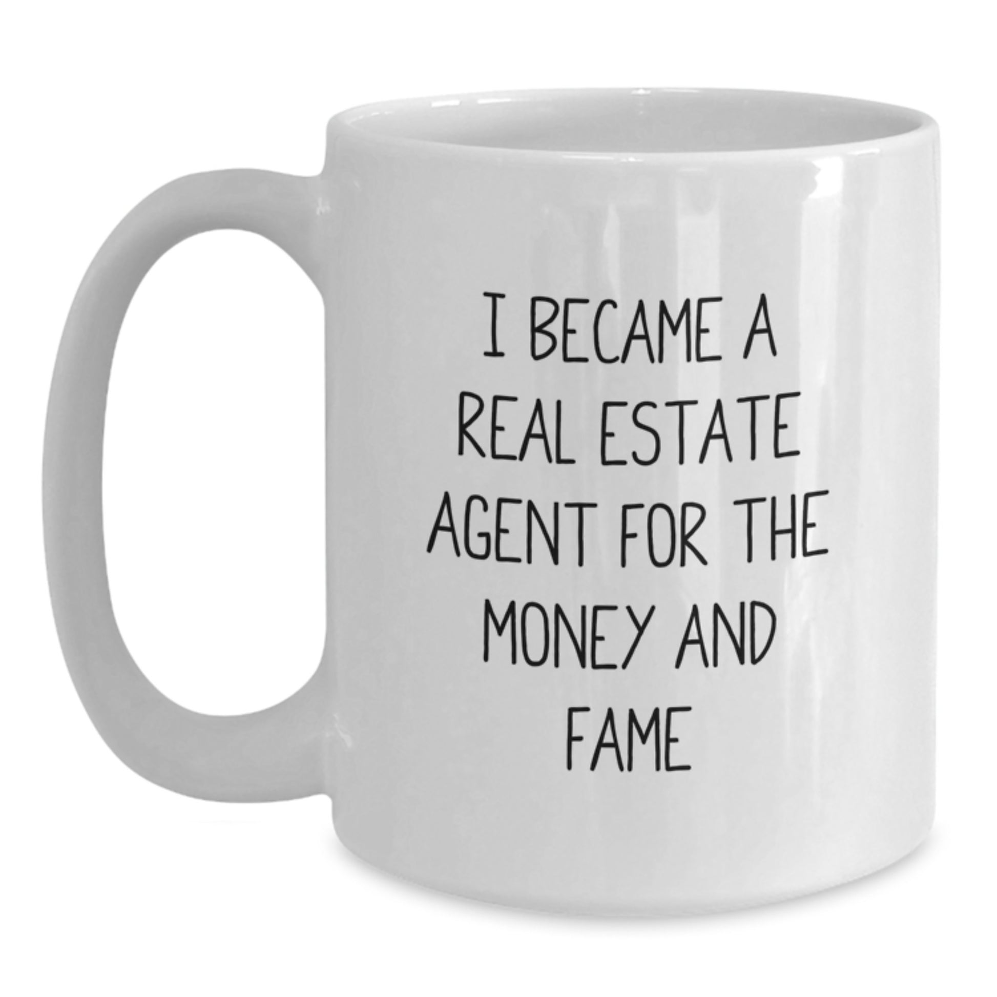Real Estate Agent Funny Quote White Coffee Mug, Unique Gifts for Real Estate Agent, Men, and Friends on Father's Day, Gifts from Mom, Dad, or Family - Main