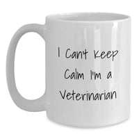 Load image into Gallery viewer, Funny Veterinarian Gifts from Friends for Christmas Unique Mugs - I'm A Veterinarian White Coffee Mug - Main
