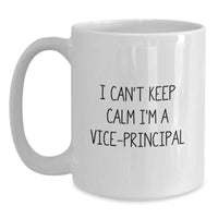 Load image into Gallery viewer, Funny Vice-principal White Coffee Mug Gifts from Friends to Vice-principal, Christmas Unique Gifts for Vice-principal Enthusiasts, I Can&#39;t Keep Calm I&#39;m A Vice-principal Mug - Main
