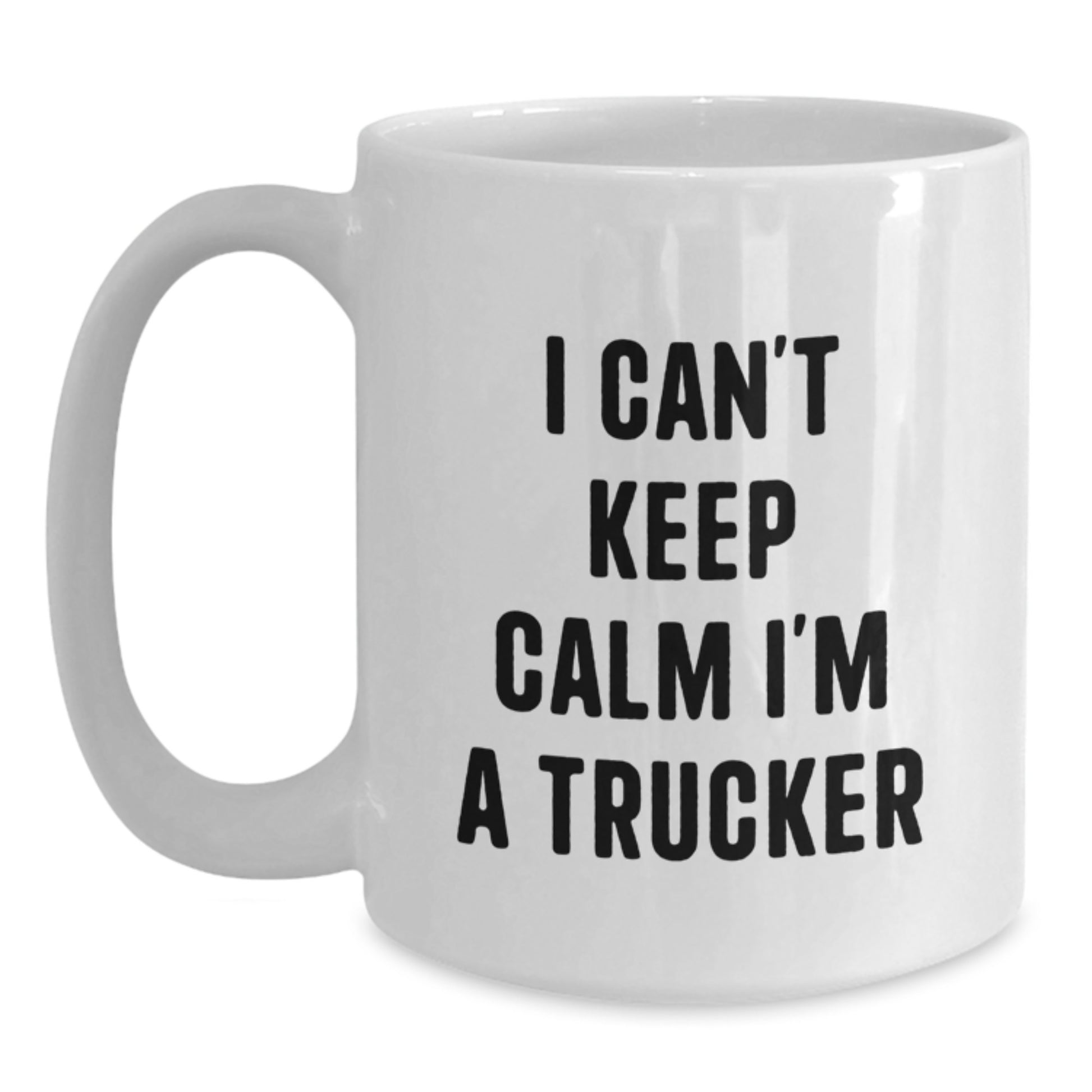 Funny Trucker Gifts from Men, White Coffee Mug for Father's Day Unique - Main