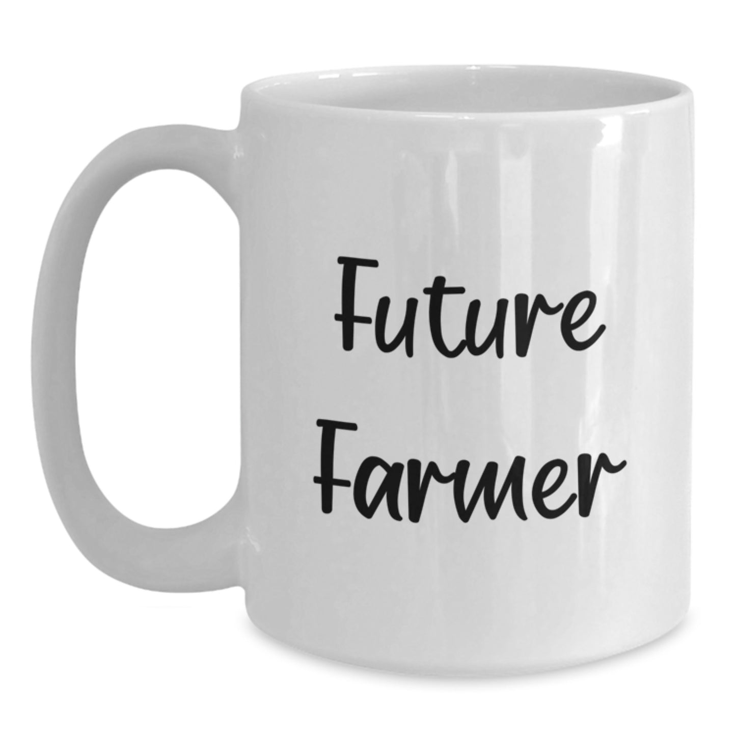 Farmer's Delight White Coffee Mug, Funny Quote, Gifts from Friends for Future Farmers on Valentine's - Main