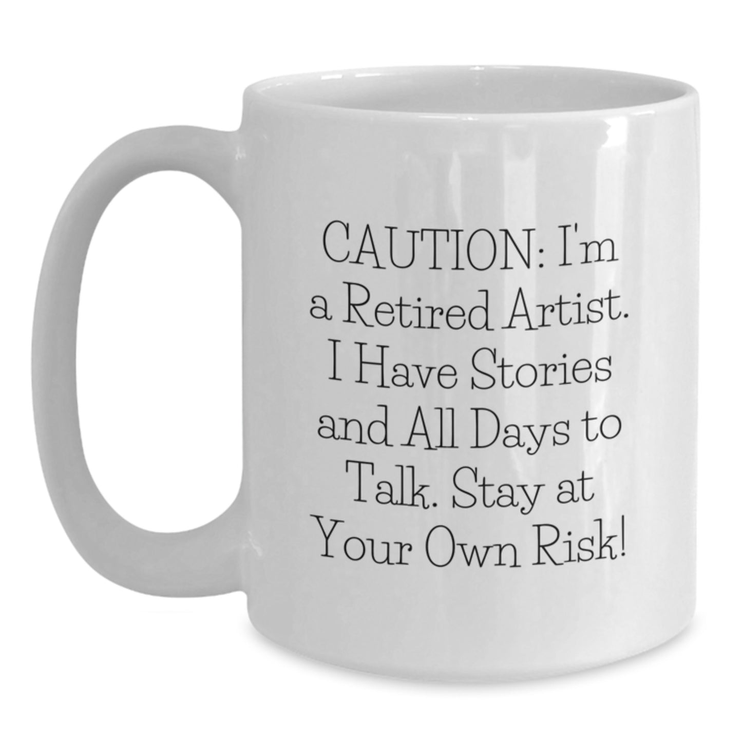 Funny Artist White Coffee Mug, Unique Gift Ideas for Artist Friends from Coworkers, Valentine's Unique Gifts for Artist Lover - Main