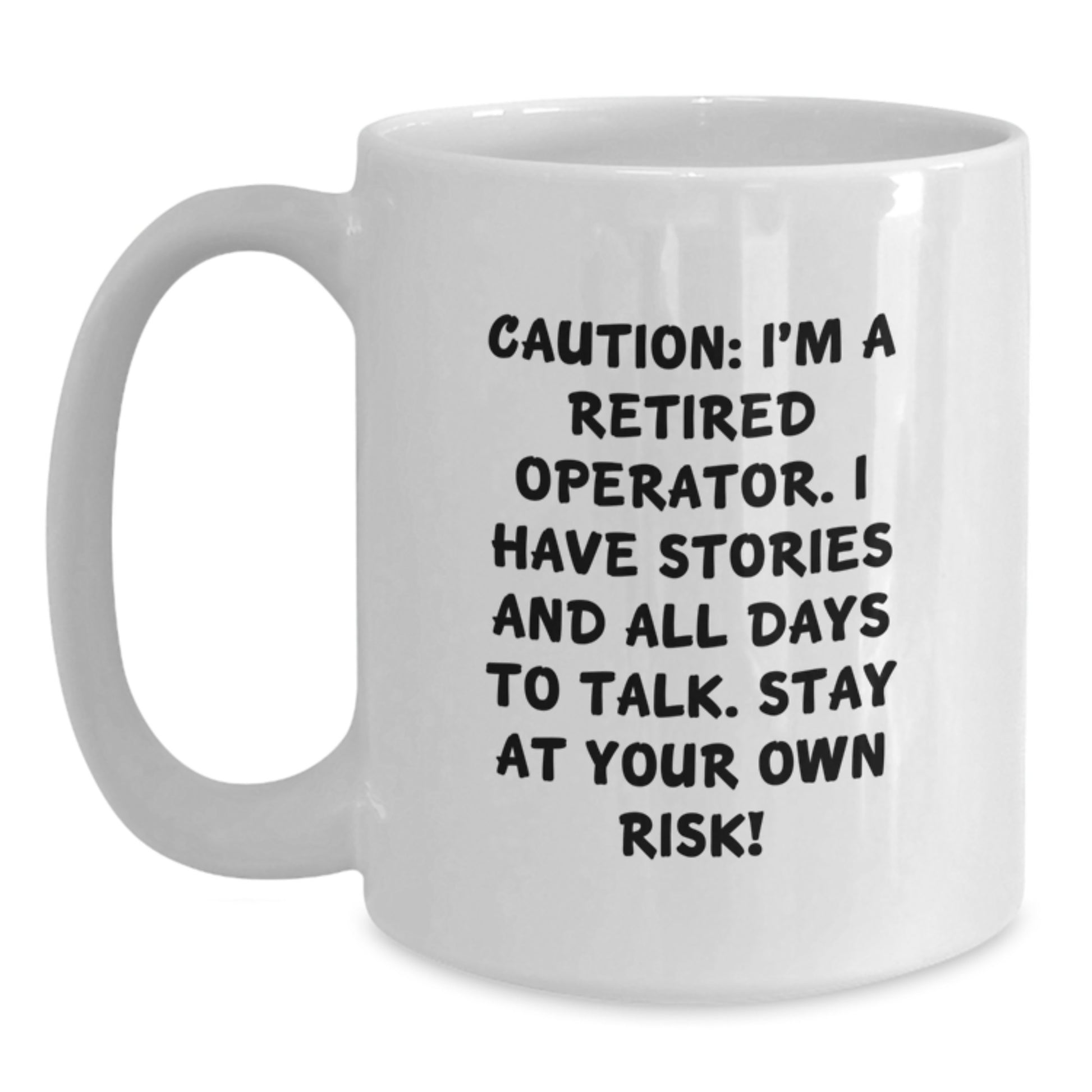 Funny Operator Mug Gifts from Men to Their Favorite Operator Friends on Valentine's - Operator Humor White Coffee Mug - Main
