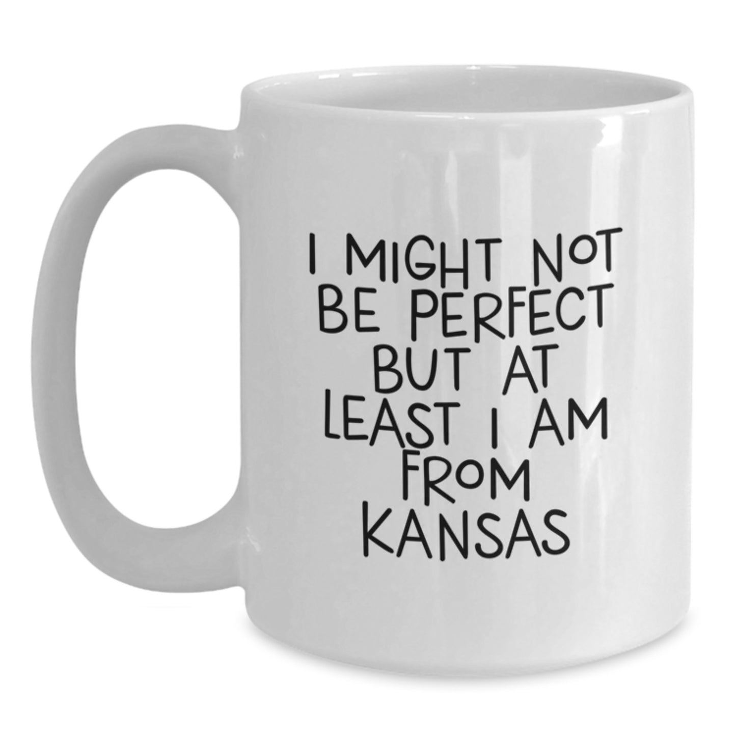 Funny Kansas White Coffee Mug Gifts from Friends to Graduation Unique Gifts - Main