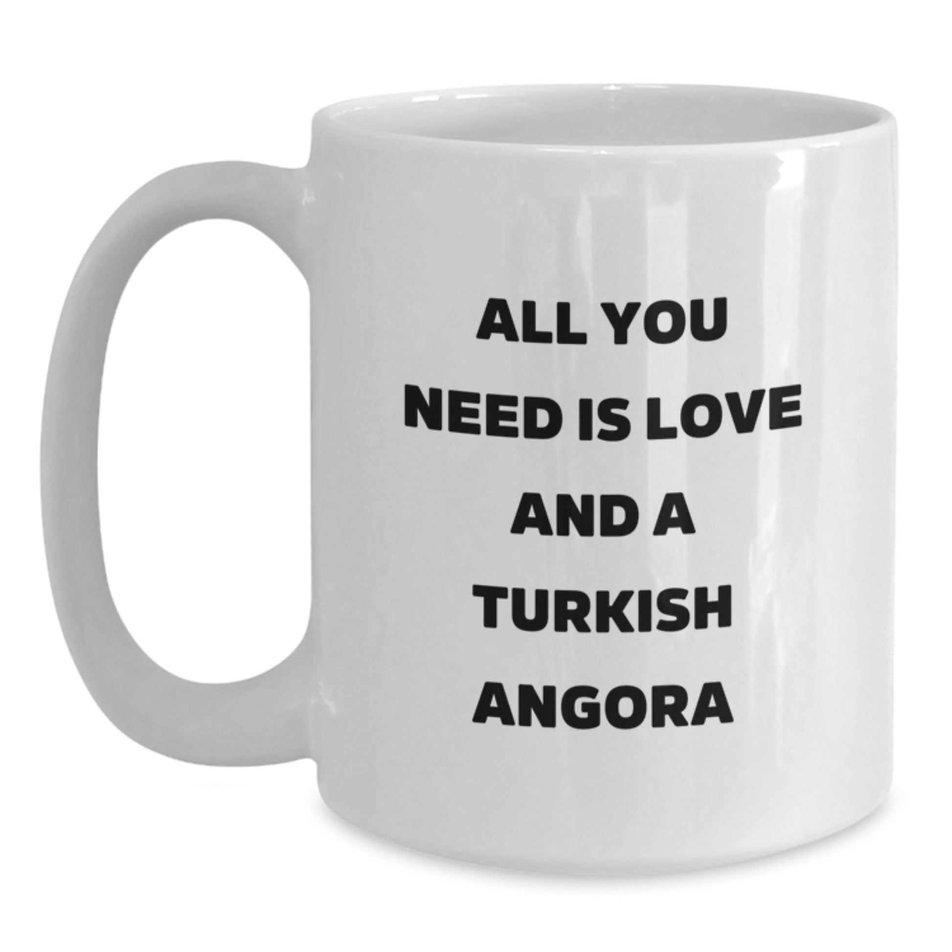 Turkish Angora Cat Keepsake Mug for Him Ceramic 11oz Birthday Gift - Main