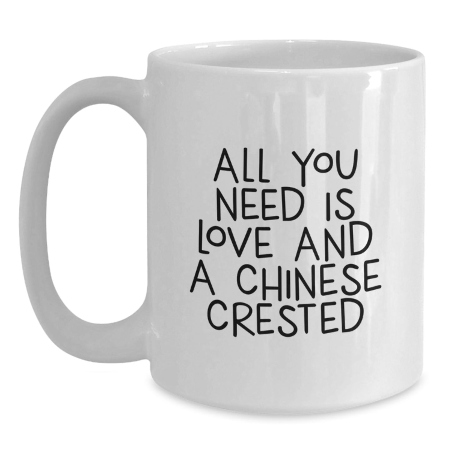 A Funny White Coffee Mug for Chinese Crested Dog Lovers Graduation Unique Gifts from Friends - Main