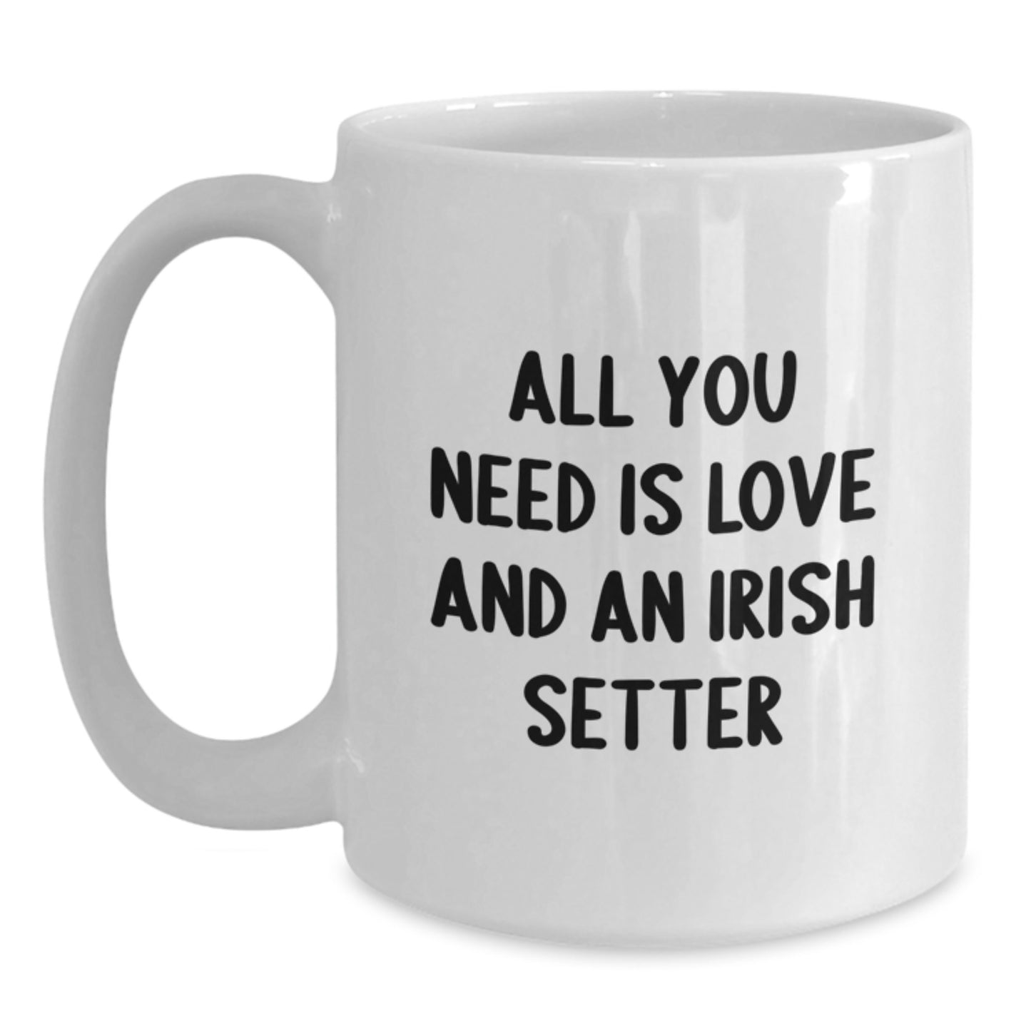 Irish Setter Dog Gifts for Men, Funny White Coffee Mug, Gifts from Family to Son on Graduation Day - Main