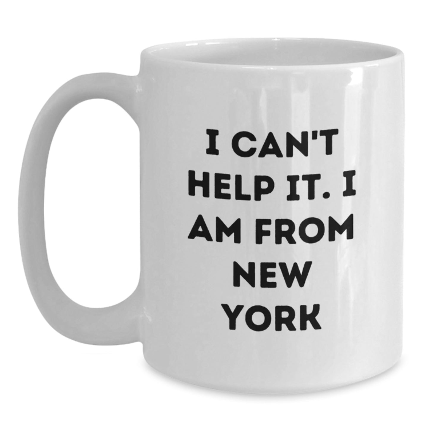 Funny New York Inspired White Coffee Mug Gifts from Friends for New York Graduation Unique Gifts - Main
