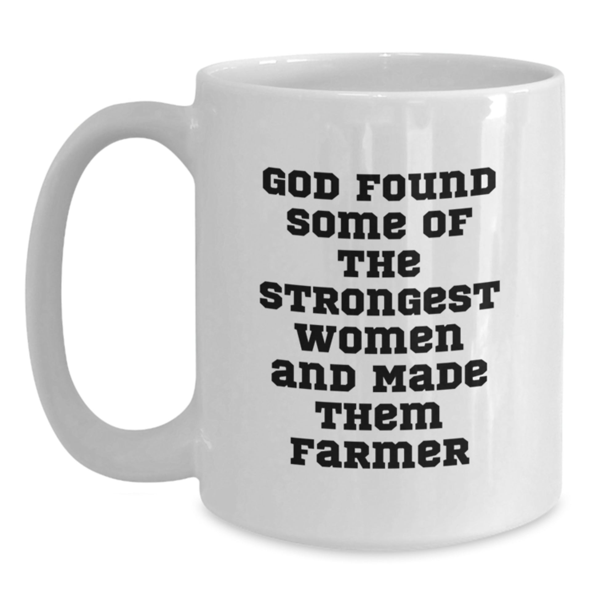Funny Farmer Gifts from Men to Women, White Coffee Mug, Valentine's Unique Gifts for Female Farmers - Main
