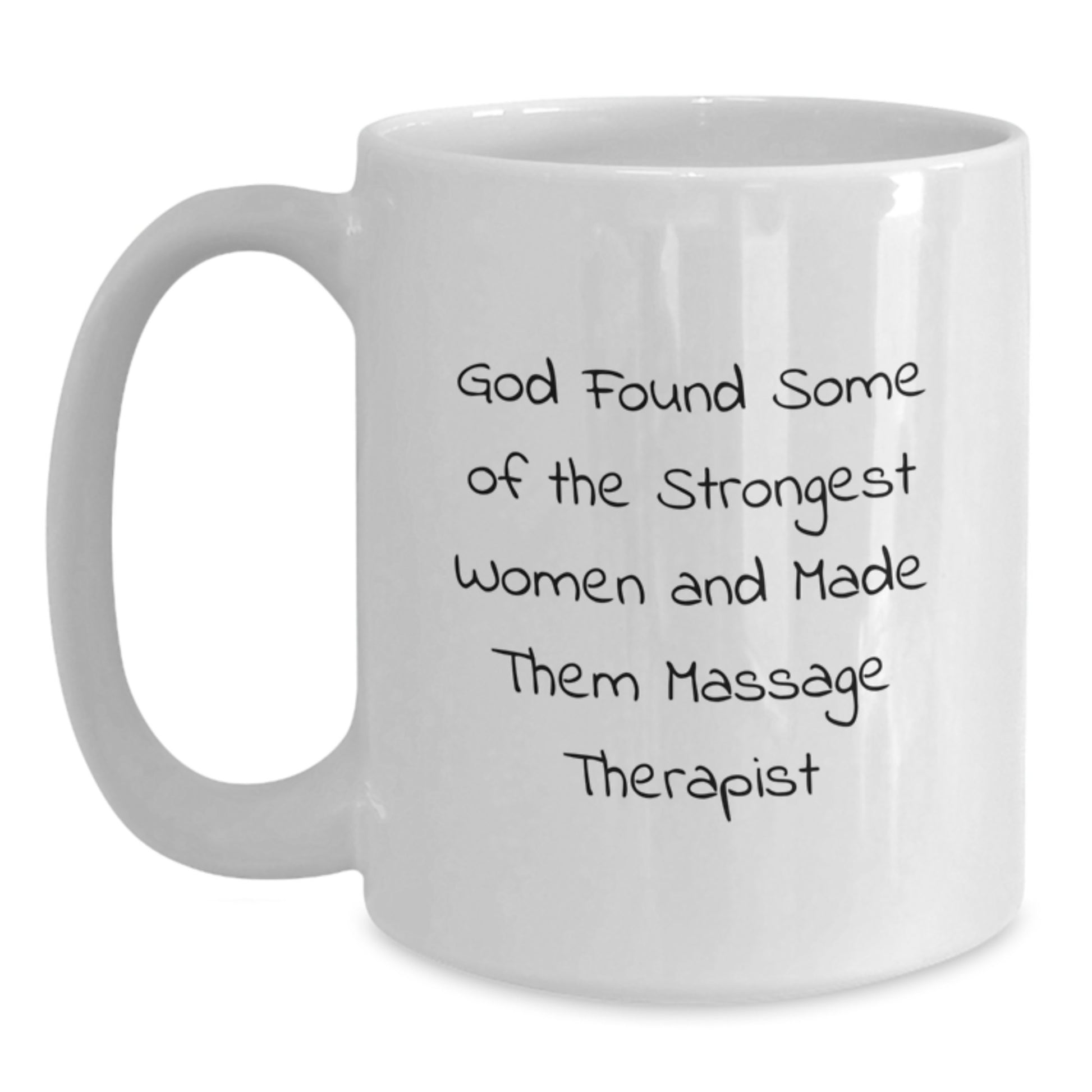 Funny Quotes White Coffee Mugs for Massage Therapist Friends Graduation Unique Gifts from Family - Main
