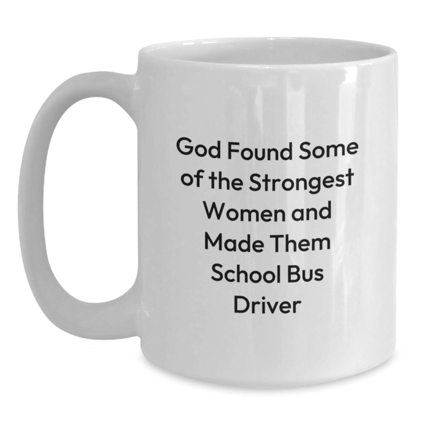 Funny School Bus Driver Gifts from Family, Inspirational White Coffee Mug for School Bus Driver, Unique Graduation Gifts for Women - Main