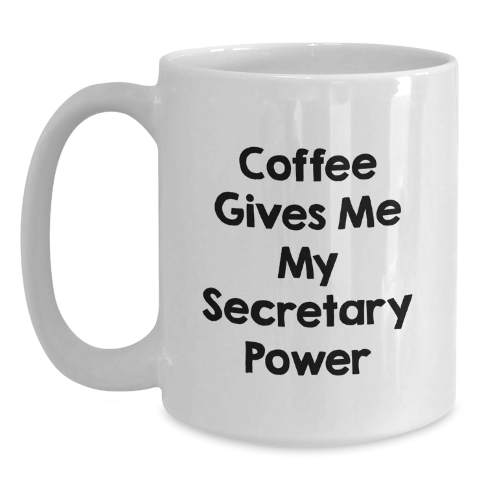 Funny Secretary White Coffee Mug Gifts from Men to Secretary Friends at Christmas - Main