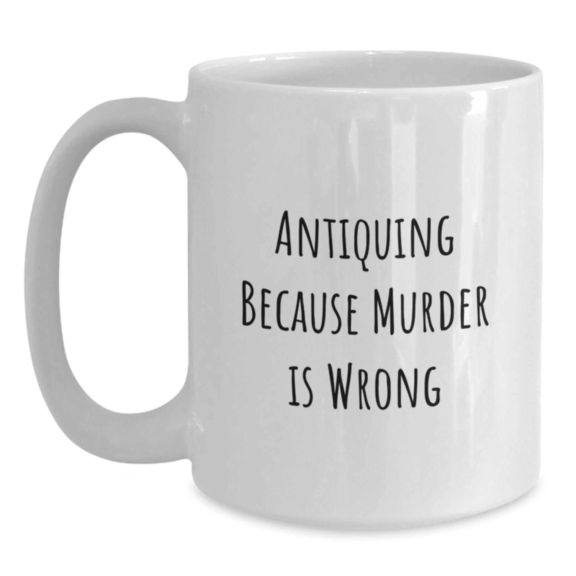 Gifts from Antiquing Enthusiasts, Funny White Coffee Mugs for Antiquing Friends and Family on Valentine's - Main