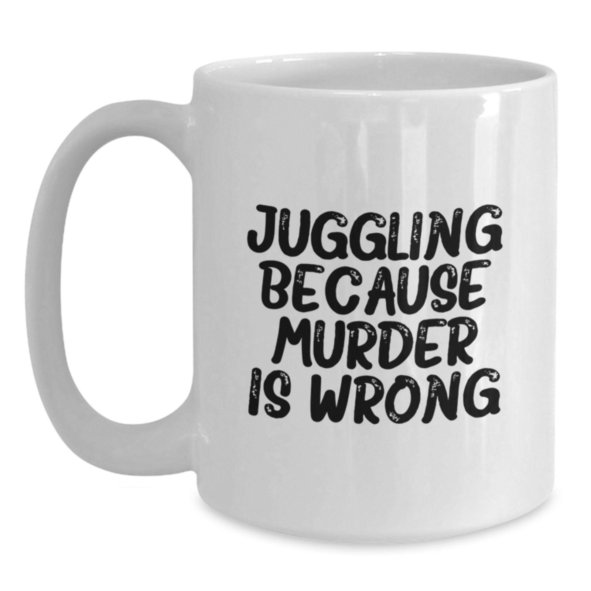 Juggling Lover Gifts from Friends, Funny Juggling White Coffee Mug for Men, Unique Graduation Gifts for Juggling Enthusiasts, White Ceramic 11oz/15oz - Main