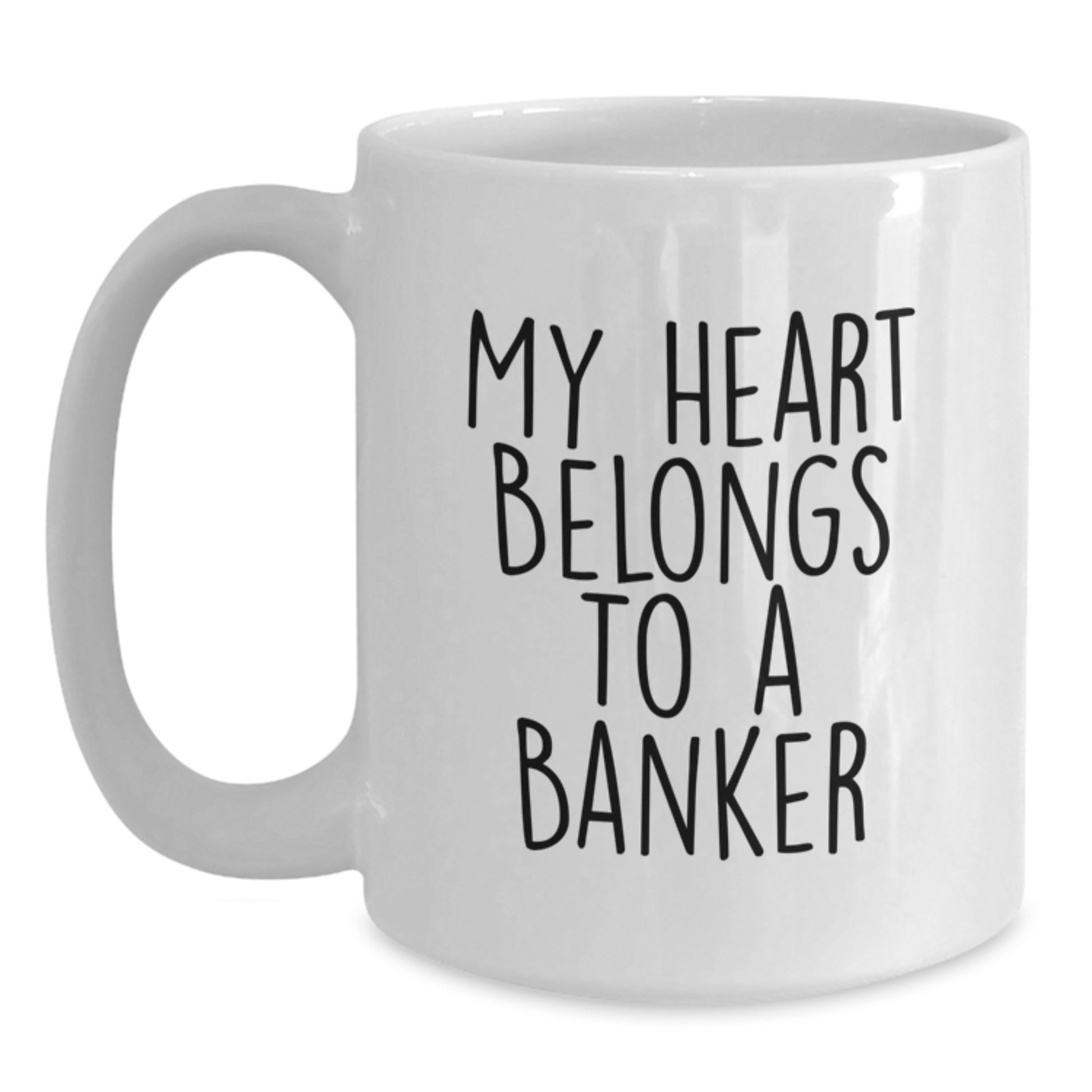 Funny Banker Gifts White Coffee Mug for Graduation Unique from Family Friends Coworkers - Main
