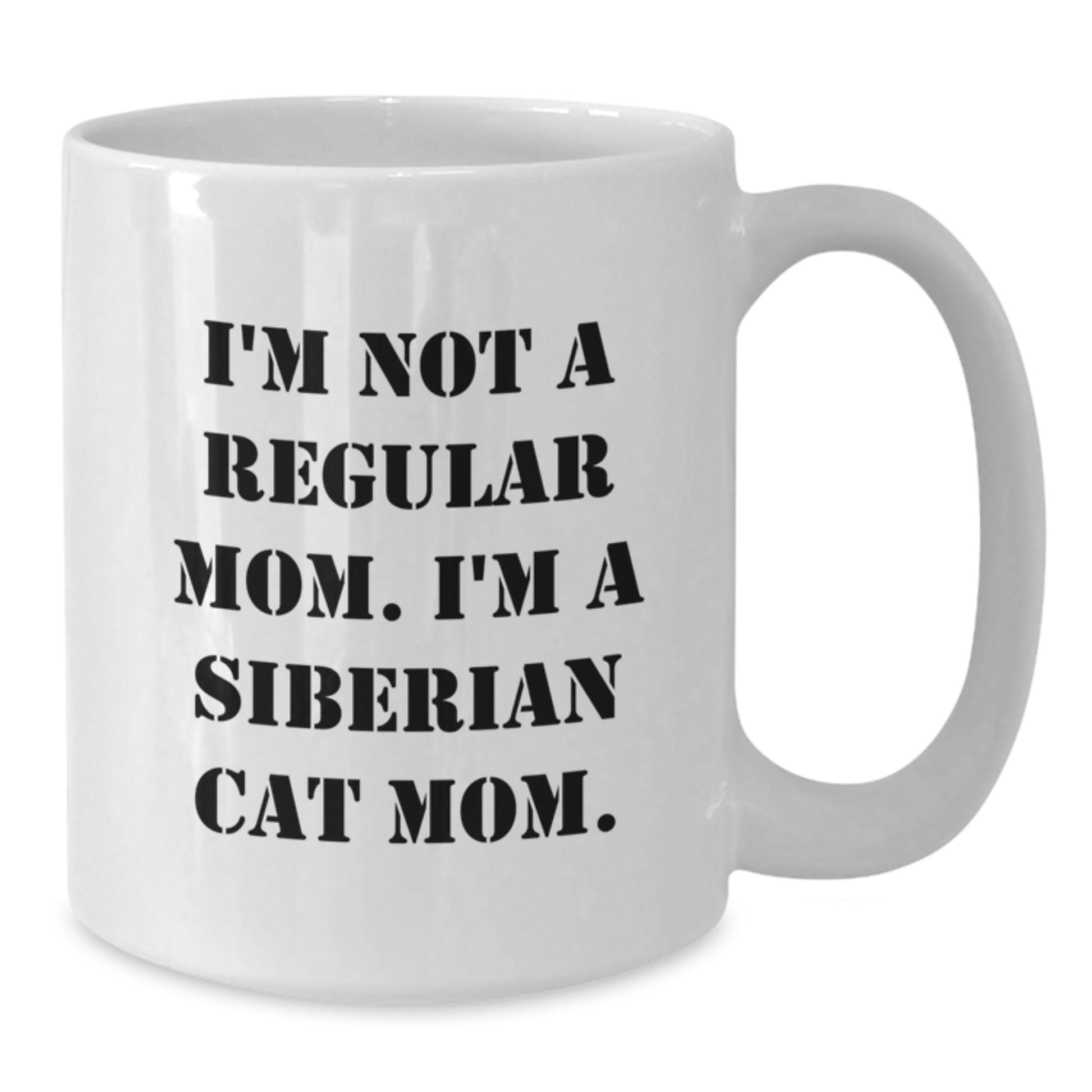 Siberian Cat Mom Funny Christmas Unique Gifts from Friends and Family, Funny White Coffee Mug for Siberian Cat Lovers, Christmas Unique Presents - Additional