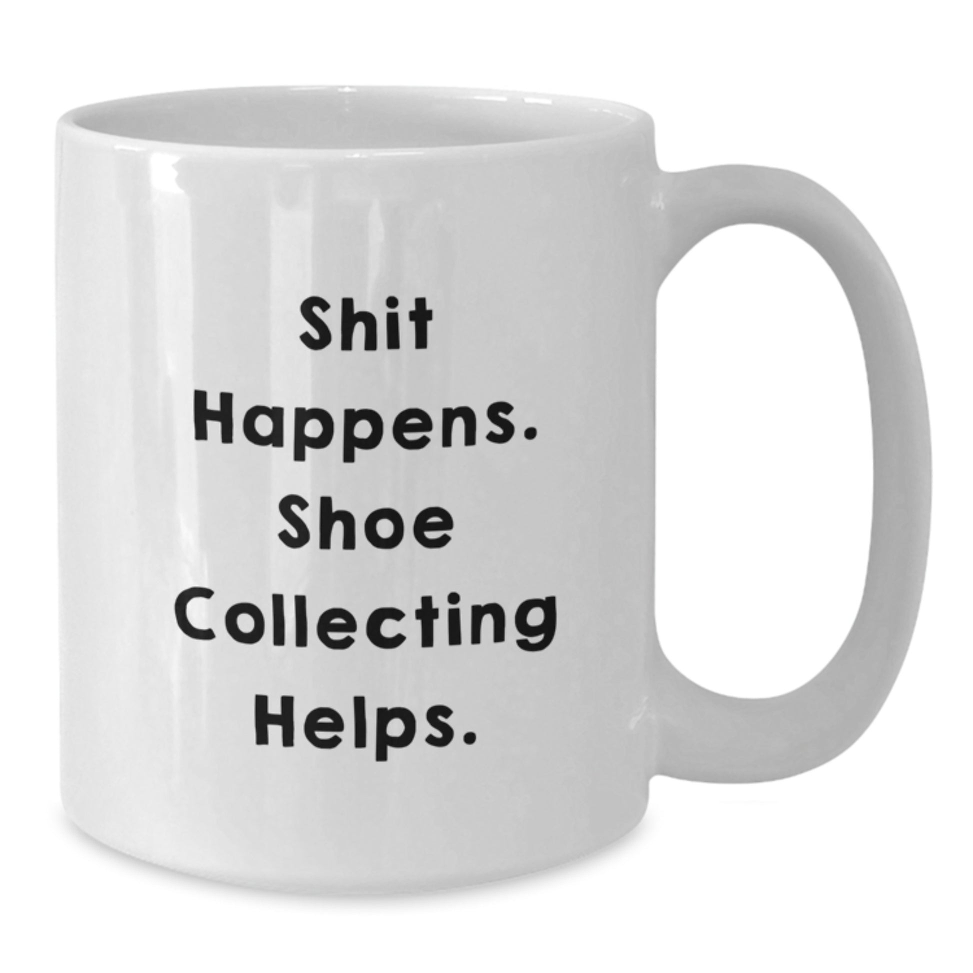 Shoe Collecting Funny Mugs, Gifts from Friends, White Coffee Mugs, for Shoe Collecting Enthusiasts - Additional