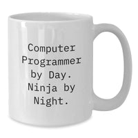 Load image into Gallery viewer, Computer Programmer Gifts, Funny Quote, Valentine's Unique Gifts from Friends to Computer Programmer, White Coffee Mug - Additional
