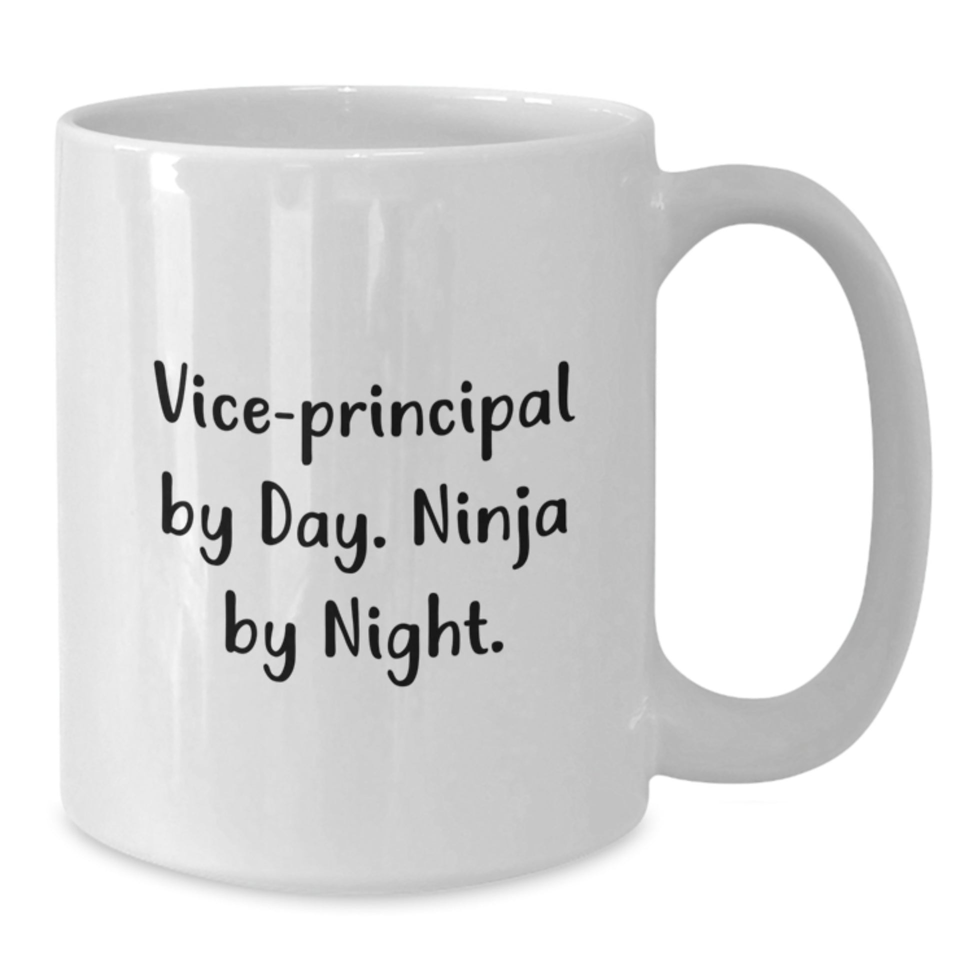 Funny Vice-principal Gifts from Men to Vice-principal By Day. Ninja By Night. White Coffee Mugs for Graduation Unique - Additional