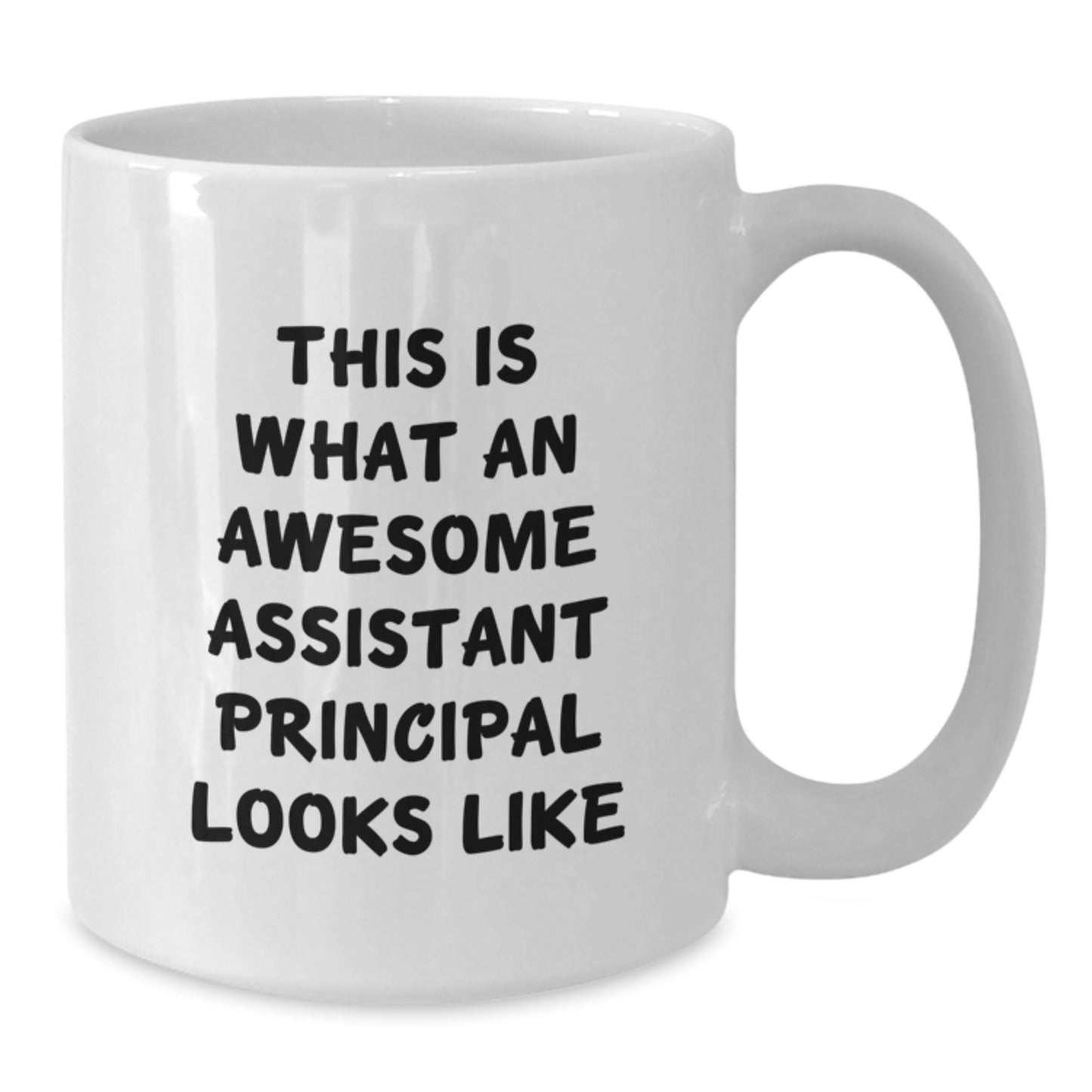 Funny Assistant Principal Gifts for Men Women Friends Coworkers Family - White Coffee Mug with This Is What An Awesome Assistant Principal Looks Like Quote - Additional