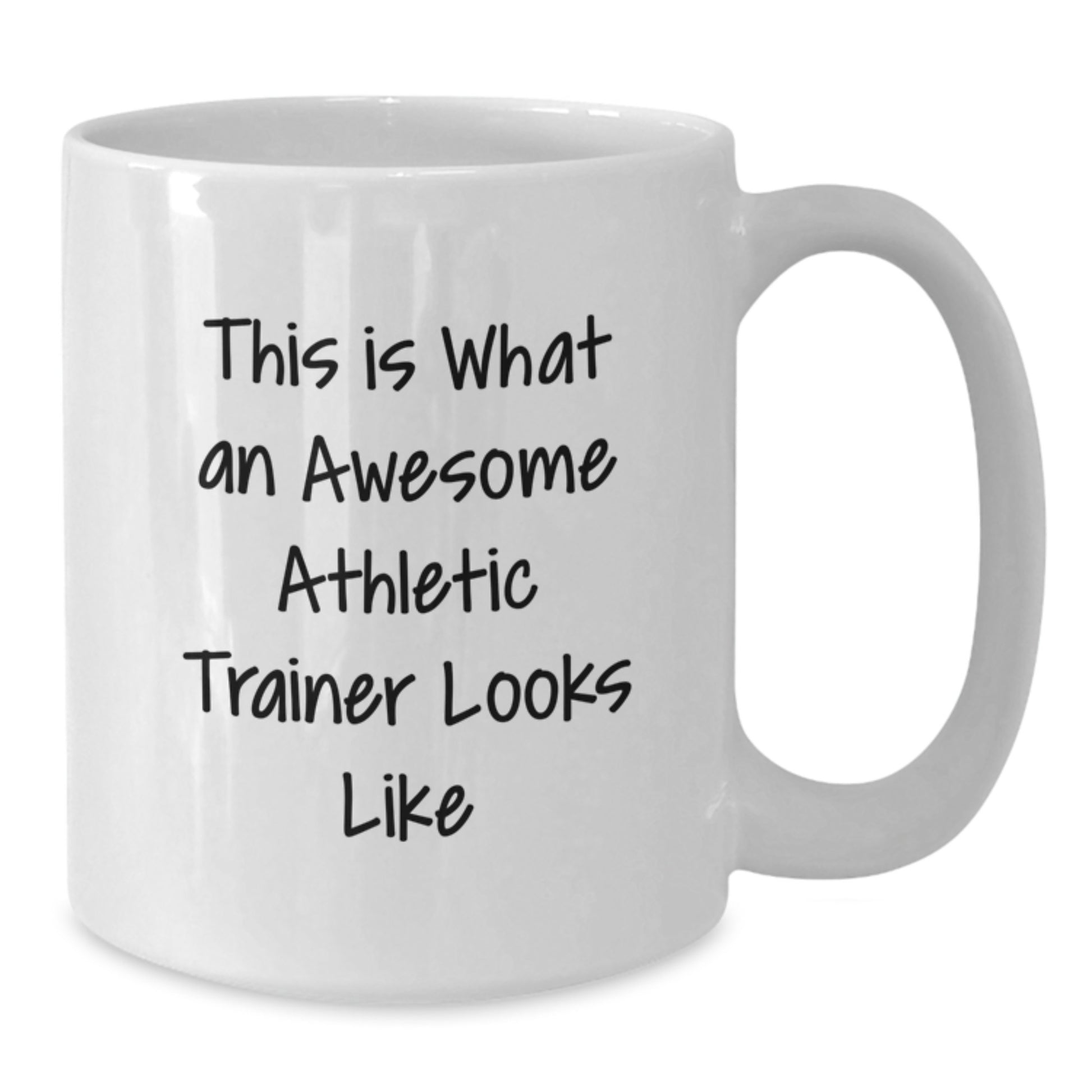Funny Gifts from Friends - Inspirational Athletic Trainer Quote on White Coffee Mug, Unique Graduation Gifts for Men or Women - Additional