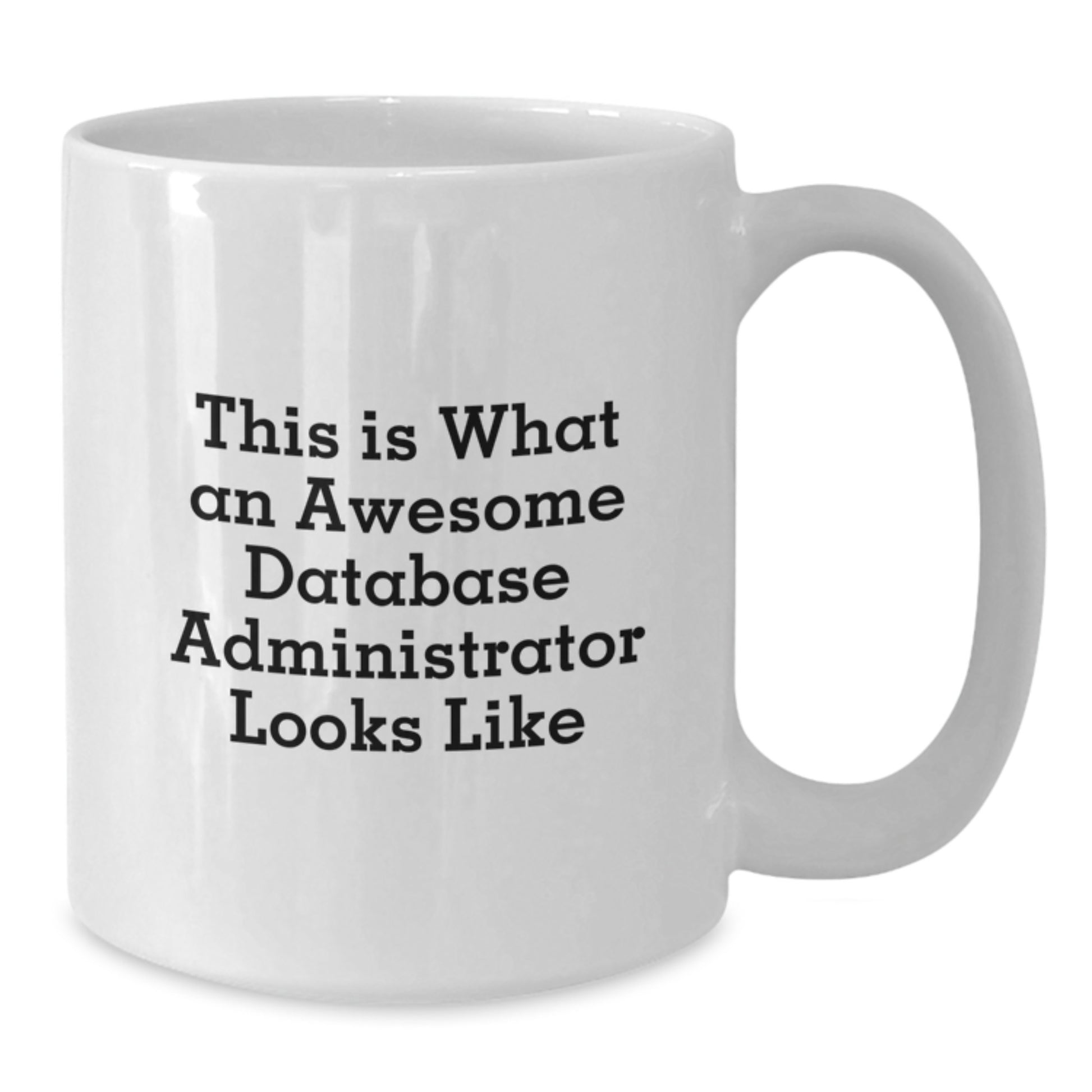 Database Administrator White Coffee Mug Keepsake Birthday Gift for Him - Additional