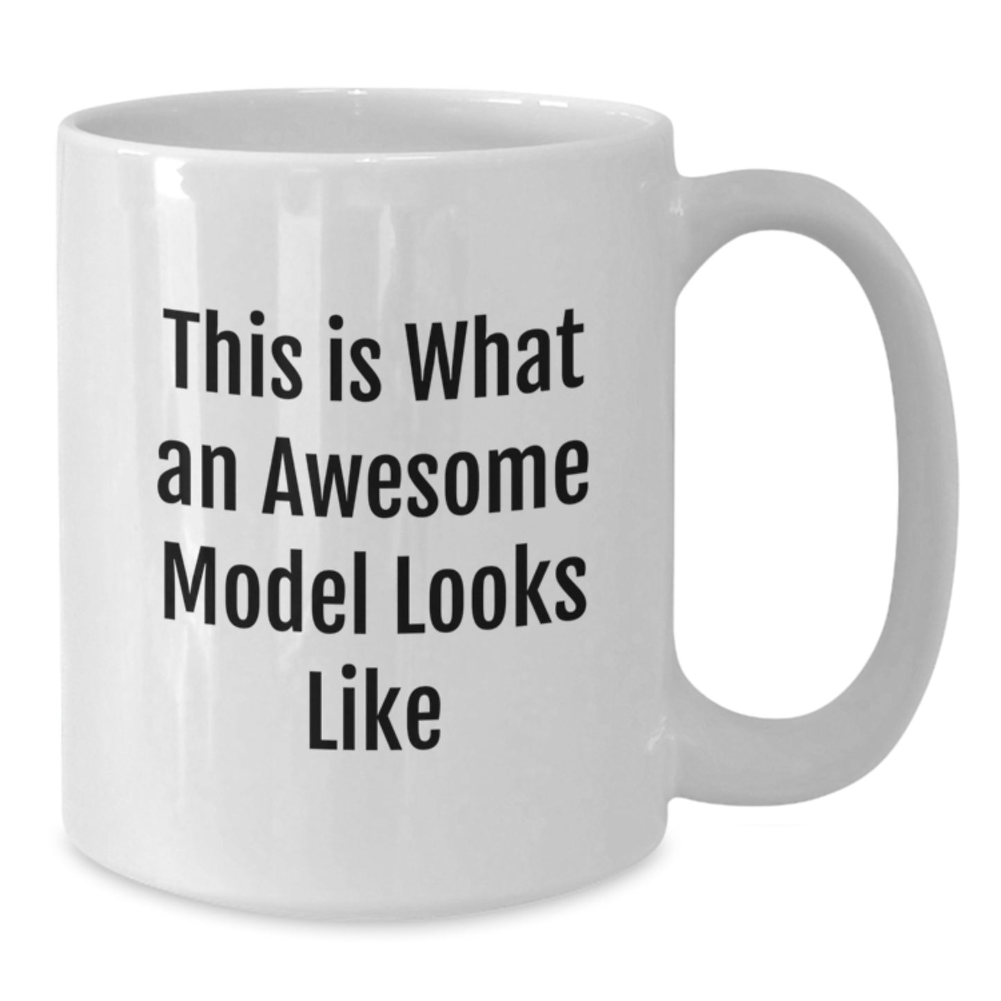 Funny Model Gifts from Friends, Cute Model Coffee Mugs for Graduation Unique Gifts, White Coffee Mug with 'This Is What An Awesome Model Looks Like' Quote, Model Lover Gifts for Women - Additional