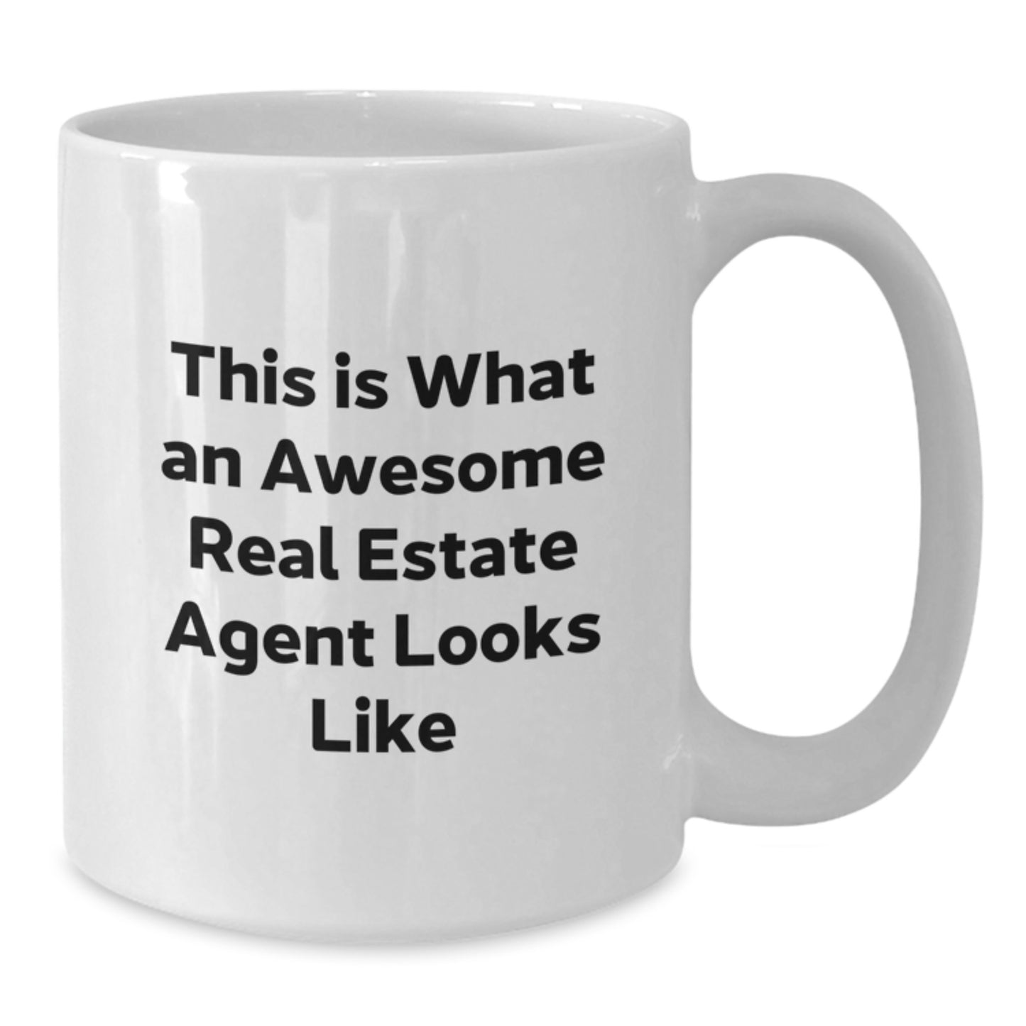 Gifts from Family to Real Estate Agent, Cute Inspirational White Coffee Mug, This 'Is What An Awesome Real Estate Agent Looks Like' Graduation Unique Gifts for Men Women Friends Coworkers - Additional