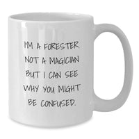 Load image into Gallery viewer, Funny Forester Gifts, Unique White Coffee Mug, Gifts from Family to Forester Men, Christmas Unique Gifts - Additional
